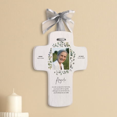 Heavenly Tribute Photo Keepsake Cross