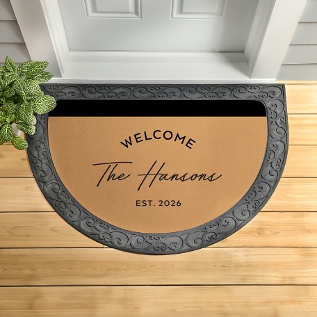 Welcome Half Round Doormat