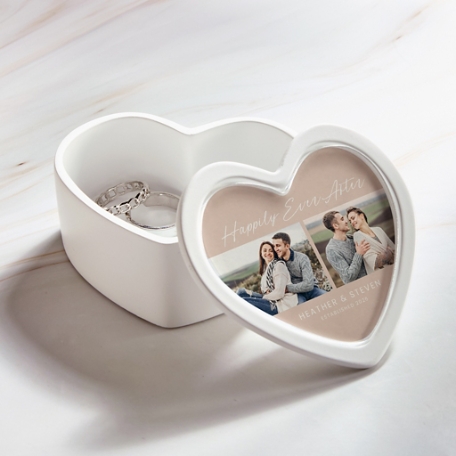 Happily Ever After Photo Heart Keepsake Box