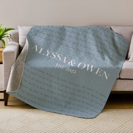 Love Is Quilted Throw