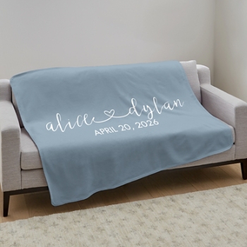 Our Love Connects Us Plush Blanket