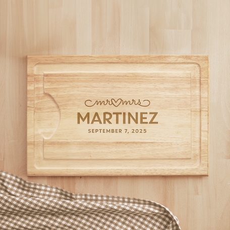 United in Love Maple Wood Cutting Board