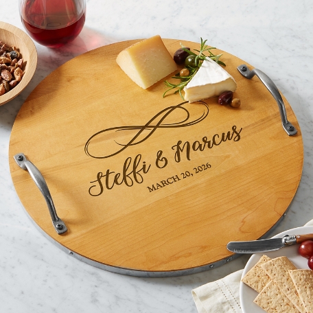 Infinity Premium Maple Wood Barrel Tray