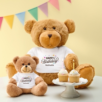 Plush Teddy Bear Gram- Happy Birthday T-shirt