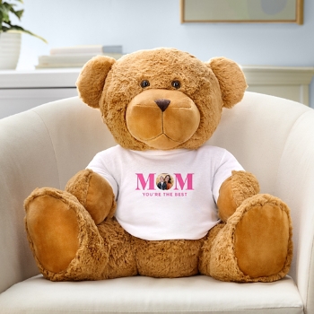 Plush Teddy Bear Gram Mom and Dad Photo with Message T-shirt