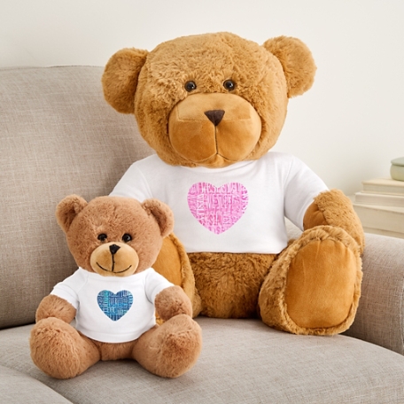 Plush Teddy Bear Gram Signature Style Heart T-Shirt