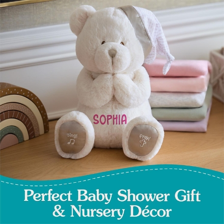 GUND® Animated Personalized Praying Bear
