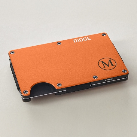 The Ridge® Engraved Wallet Circled Initial