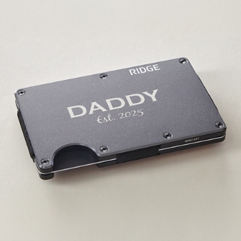 Ridge® Engraved Wallet Title + Message