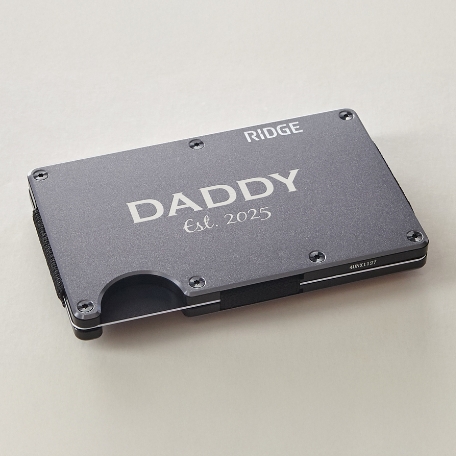 The Ridge® Engraved Wallet Title + Message