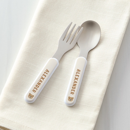 Animal Faces Kid's Silverware Set
