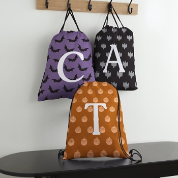 Initial Halloween Treat Bag