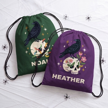 Crow & Skull Treat Bag