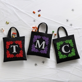 Spooky Bat Monogram Treat Bag