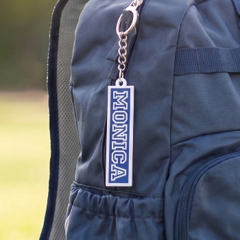 Campus Style Acrylic Backpack Tag