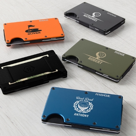 RIDGE® Aluminum Wallet Golf Designs