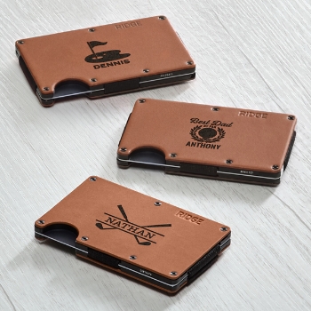 RIDGE® Leather Wallet Golf Designs