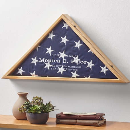 Veteran Achievements Flag Display Case