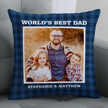Worlds Best... Photo Throw Pillow