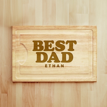 Best Dad Maple Wood Cutting Board