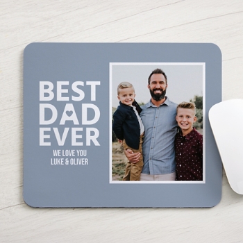 Best Dad Photo Mouse Pad
