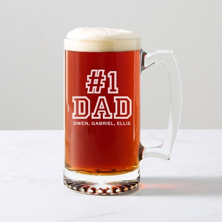 #1 Dad Oversized Beer Mug