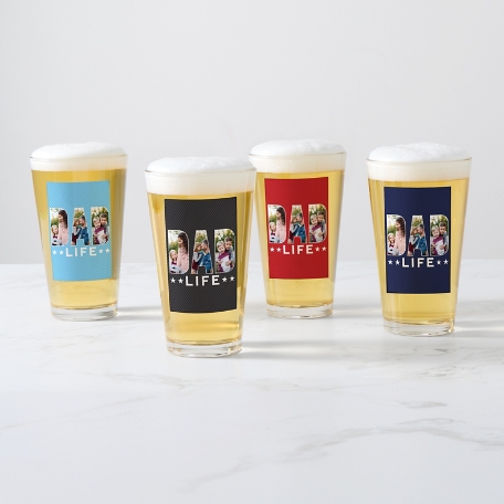 Dad Life Photo Pint Glass