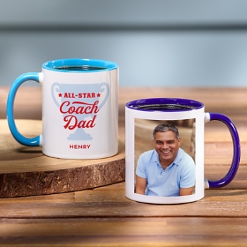 All-Star Coach Dad Photo Mug