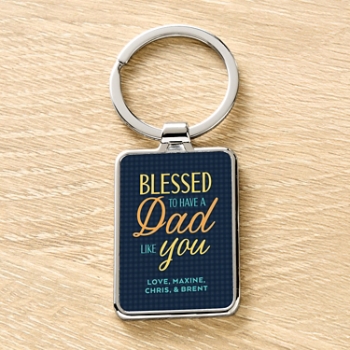 My Dad is a Blessing Keychain