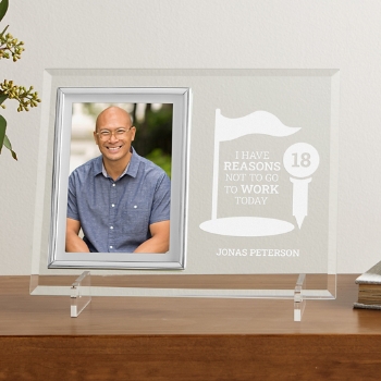 Golf Excuses Glass Frame