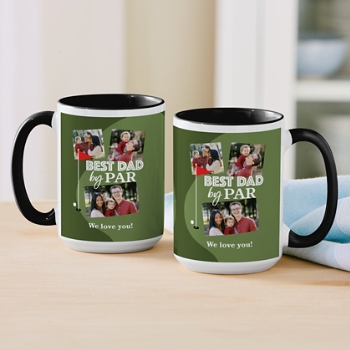 Best Dad By Par Photo Mug