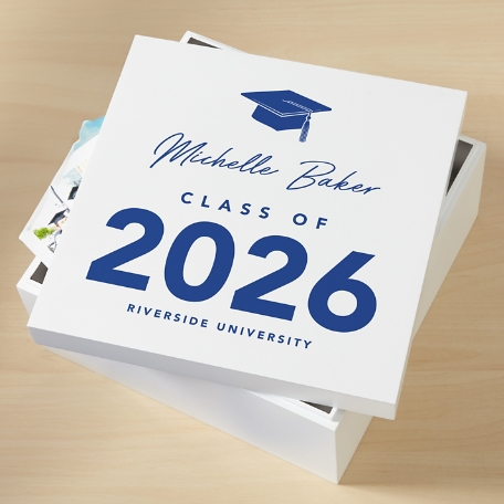 School Colors Graduation Keepsake Box