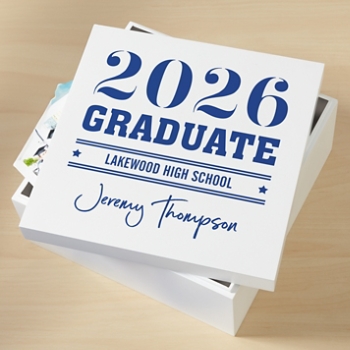 School Pride Graduation Keepsake Box