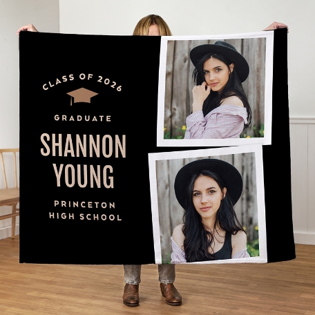 The Graduate's Journey Graduation Photo Blanket