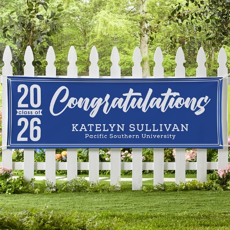 Celebratory Graduation Banner