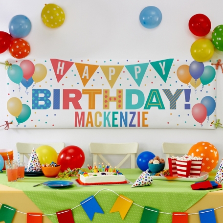 Colorful Celebration Birthday Banner