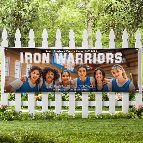 Custom Sport Team Photo Banner
