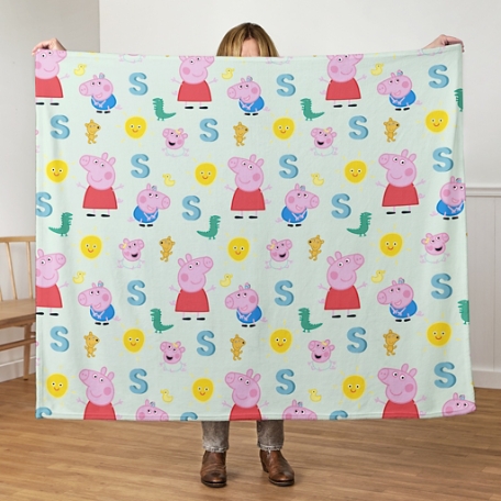 Peppa Pig Let's Play Initial Plush Blanket