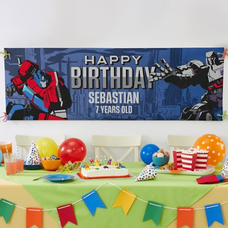 TRANSFORMERS Clash Birthday Banner