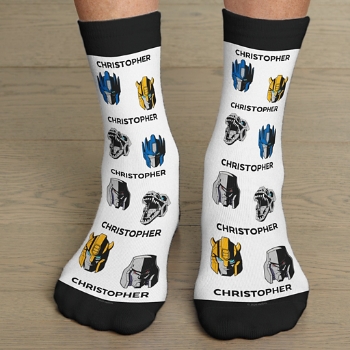 TRANSFORMERS Head Icons Socks