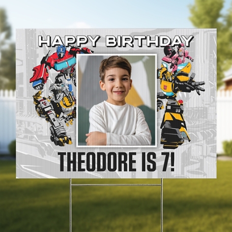 TRANSFORMERS Ultimate Battle Birthday Yard Sign