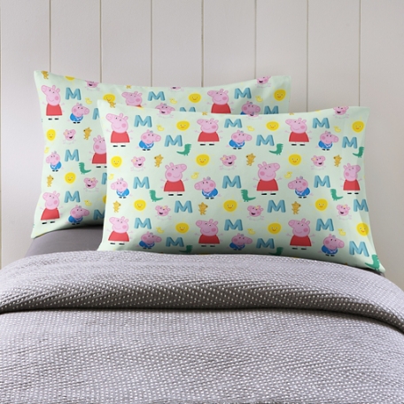 Peppa Pig Let's Play Initial Pillowcase