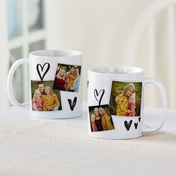 Whimsy Hearts Photo Mug