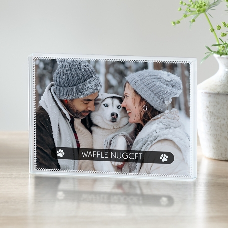 Best Friend Photo Glass Block