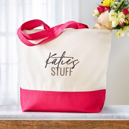 Your Stuff Zippered Tote Bag