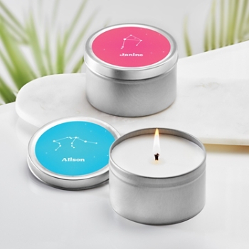 Zodiac Stars Canister Candle