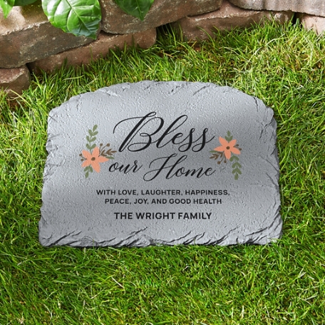 Bless Our Home Arched Garden Stone