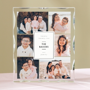 Family Time Multi-Photo Acrylic Block