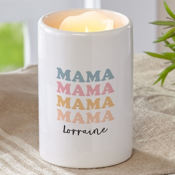 Mama LED Ceramic Votive Candle