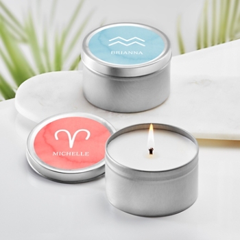 Zodiac Sign Canister Candle